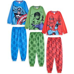 (4-5 Years) Marvel Multi-Pack of 3 Long Sleeve Long Leg Pyjama Set (Boys Multico (4-5 Years) Marvel Multi-Pack of 3 Long Sleeve Long Leg Pyjama Set (Boys Multico