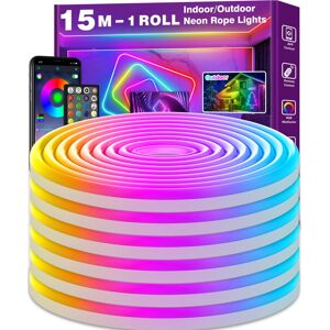 Unbranded (15m neon) 15m Led Neon Rope Lights,Flexible Led Rope Lights,Control with App/Re Unbranded (15m neon) 15m Led Neon Rope Lights,Flexible Led Rope Lights,Control with App/Re