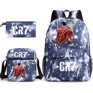 Nuoxin (13) CR7 3pcs Sets Backpack Mochila Kids Capacity Bags Nuoxin (13) CR7 3pcs Sets Backpack Mochila Kids Capacity Bags