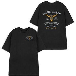 Yellowstone Short Sleeved T-Shirt (Mens Black) Yellowstone Short Sleeved T-Shirt (Mens Black)
