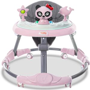 Unbranded (Pink) Foldable Baby Walker - Multifunctional Walker with 6 Adjustable Heights, Unbranded (Pink) Foldable Baby Walker - Multifunctional Walker with 6 Adjustable Heights,