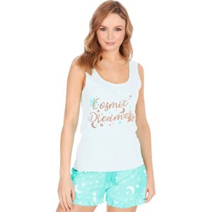 (Turquoise, Medium) Metzuyan Womens Summer 100% Cotton Pjs Set T Shirt Vest Top (Turquoise, Medium) Metzuyan Womens Summer 100% Cotton Pjs Set T Shirt Vest Top