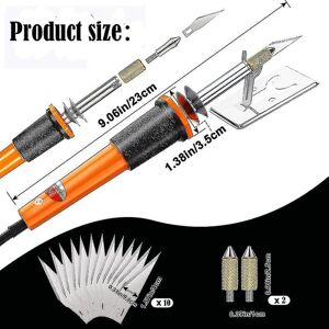Unbranded 16 Pieces Electric Hot Knife Cutter Tool, For Cutting Carving Soft Thin Styrofoa Unbranded 16 Pieces Electric Hot Knife Cutter Tool, For Cutting Carving Soft Thin Styrofoa