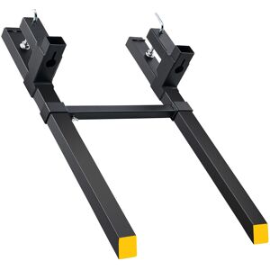 VEVOR 43 Clamp on Pallet Forks 2000lbs Heavy Duty Quick Attach Bucket Fork with VEVOR 43 Clamp on Pallet Forks 2000lbs Heavy Duty Quick Attach Bucket Fork with