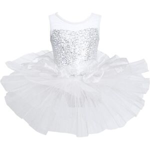 Unbranded (white, 2-3 Years) Kids Girls Dance Dress Sleeveless Ballet Leotard Tutu Dress M Unbranded (white, 2-3 Years) Kids Girls Dance Dress Sleeveless Ballet Leotard Tutu Dress M