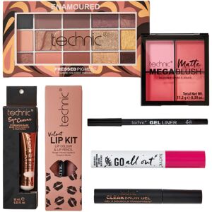 Technic Enamoured Full Face Cosmetic 8 Piece Gift Set - Full Size Products for Eyes, Fac Technic Enamoured Full Face Cosmetic 8 Piece Gift Set - Full Size Products for Eyes, Fac
