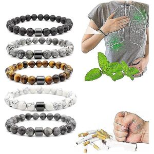 Unbranded 5pcs Smoking Cessation Bracelet, Magnetic Anti-smoking Bracelet, Anti-smoking Ma Unbranded 5pcs Smoking Cessation Bracelet, Magnetic Anti-smoking Bracelet, Anti-smoking Ma