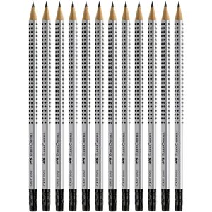 Faber Castell Grip Graphite EcoPencils with Eraser - 12 Count - No. 2.5 Multi 8 Faber Castell Grip Graphite EcoPencils with Eraser - 12 Count - No. 2.5 Multi 8