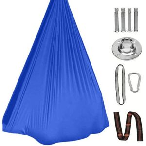 Unbranded (blue, S) Sensory Therapy Swing Hammock Double Layer Fabric 300lbs Strong Load-b Unbranded (blue, S) Sensory Therapy Swing Hammock Double Layer Fabric 300lbs Strong Load-b