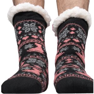 True Face (Black White - N-491D) Mens Thermal Socks Extra Thick Warm Gripper Socks True Face (Black White - N-491D) Mens Thermal Socks Extra Thick Warm Gripper Socks
