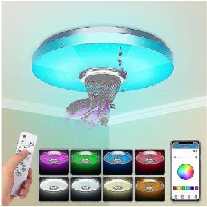 Unbranded 36w Led Ceiling Light With Bluetooth Speaker, Smart With Remote Control And App Unbranded 36w Led Ceiling Light With Bluetooth Speaker, Smart With Remote Control And App