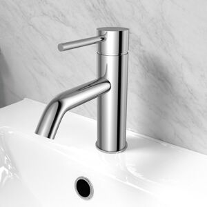 Nes Home Chrome Deck Mounted Round Single Lever Basin Mono Tap Nes Home Chrome Deck Mounted Round Single Lever Basin Mono Tap