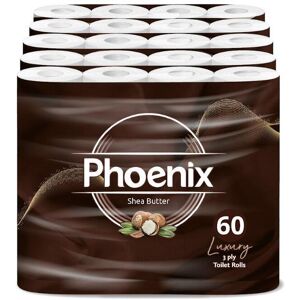 Phoenix 60 Roll Bulk Buy - Quilted 3 Ply Shea Butter Fragranced Toilet Rolls Phoenix 60 Roll Bulk Buy - Quilted 3 Ply Shea Butter Fragranced Toilet Rolls