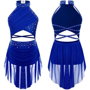 Unbranded (blue, 13-14 Years) Kids Girls Modern Lyrical Dance Dress Ballet Figure Skating Unbranded (blue, 13-14 Years) Kids Girls Modern Lyrical Dance Dress Ballet Figure Skating