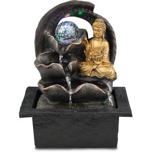 (Crystal Ball Buddha Fountain) GEEZY Indoor Tabletop Water Features with LED Lig (Crystal Ball Buddha Fountain) GEEZY Indoor Tabletop Water Features with LED Lig