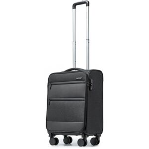 Unbranded (Black) 20 Inch Lightweight Soft Shell Cabin Luggage With TSA Lock Unbranded (Black) 20 Inch Lightweight Soft Shell Cabin Luggage With TSA Lock
