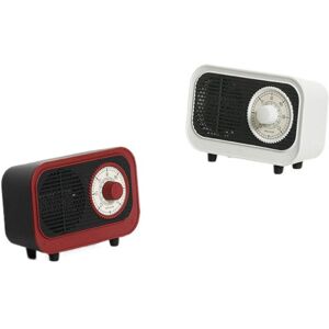 GreenZech (White, EU) Retro Style Electric Space Heater - Mini Indoor Fan, Quiet Ceramic H GreenZech (White, EU) Retro Style Electric Space Heater - Mini Indoor Fan, Quiet Ceramic H