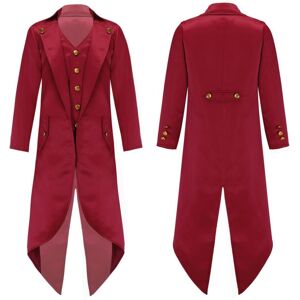 Unbranded (burgundy, 11-12 Years) Kids Renaissance Steampunk Costumes Fake Two Piece Tailc Unbranded (burgundy, 11-12 Years) Kids Renaissance Steampunk Costumes Fake Two Piece Tailc