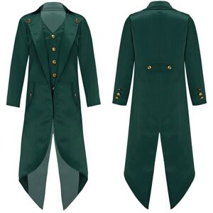 Unbranded (dark green, 11-12 Years) Kids Renaissance Steampunk Costumes Fake Two Piece Tai Unbranded (dark green, 11-12 Years) Kids Renaissance Steampunk Costumes Fake Two Piece Tai