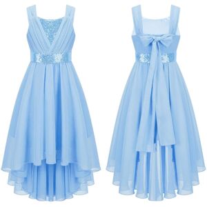 Unbranded (blue, 9-10 Years) Girls Sleeveless Dress Kids Princess Pageant Wedding Bridesma Unbranded (blue, 9-10 Years) Girls Sleeveless Dress Kids Princess Pageant Wedding Bridesma