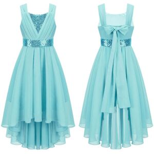 Unbranded (turquoise, 3-4 Years) Girls Sleeveless Dress Kids Princess Pageant Wedding Brid Unbranded (turquoise, 3-4 Years) Girls Sleeveless Dress Kids Princess Pageant Wedding Brid