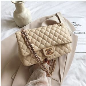 Unbranded (Khaki) New fashionable and versatile rhombus chain bag popular women's bag temp Unbranded (Khaki) New fashionable and versatile rhombus chain bag popular women's bag temp