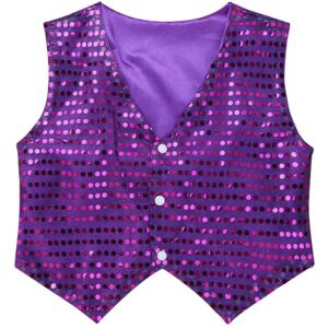 Unbranded (purple, 14-15 Years) Kids Boys Sequined V Neckline Vest 3 Press Buttons Jacket Unbranded (purple, 14-15 Years) Kids Boys Sequined V Neckline Vest 3 Press Buttons Jacket