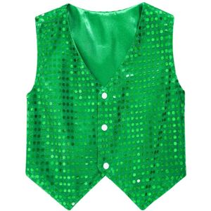 Unbranded (green, 9-10 Years) Kids Boys Sequined V Neckline Vest 3 Press Buttons Jacket Hi Unbranded (green, 9-10 Years) Kids Boys Sequined V Neckline Vest 3 Press Buttons Jacket Hi