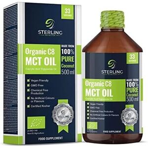 STERLING NUTRITION Store Organic Pure C8 MCT Oil - 100% Pure Coconut - Boosts Ketones 4X Ketones & Quick STERLING NUTRITION Store Organic Pure C8 MCT Oil - 100% Pure Coconut - Boosts Ketones 4X Ketones & Quick