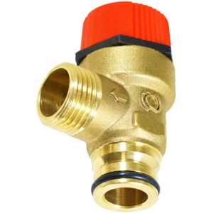 SPARES2GO Pressure Relief Safety Valve for Worcester Bosch Boiler 3 Bar 1/2" BSP Male x Pu SPARES2GO Pressure Relief Safety Valve for Worcester Bosch Boiler 3 Bar 1/2" BSP Male x Pu