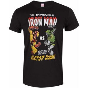 (L, Black) Marvel Unisex Adult Iron Man Vs Doom T-Shirt (L, Black) Marvel Unisex Adult Iron Man Vs Doom T-Shirt