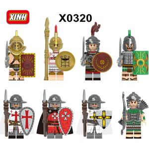 Nuoxin (8pcs-A) 24pcs Medieval Roman Soldier Building Block Man Castle Series r Minifig Nuoxin (8pcs-A) 24pcs Medieval Roman Soldier Building Block Man Castle Series r Minifig