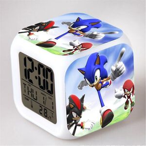 Unbranded (E) Sonic Digital Clock Led Colorful Color Changing Alarm Desktop Clock Kids Gif Unbranded (E) Sonic Digital Clock Led Colorful Color Changing Alarm Desktop Clock Kids Gif
