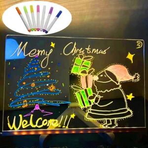 Unbranded (30 X 20 Cm) Led Note Board With Colors, 2024 New Glowing Acrylic Message Marker Unbranded (30 X 20 Cm) Led Note Board With Colors, 2024 New Glowing Acrylic Message Marker