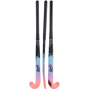(37.5in, Black/Multicoloured) Kookaburra Risk L-Bow Hockey Stick (37.5in, Black/Multicoloured) Kookaburra Risk L-Bow Hockey Stick