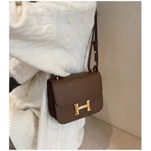 Unbranded (Mud brown) Fashionable small square bag shoulder crossbody tofu bag Unbranded (Mud brown) Fashionable small square bag shoulder crossbody tofu bag