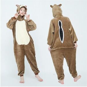Unbranded (Kids, 140cm) Chipmunks Onesie Unisex Kids Adults Animal Pajamas Cosplay Costume Unbranded (Kids, 140cm) Chipmunks Onesie Unisex Kids Adults Animal Pajamas Cosplay Costume