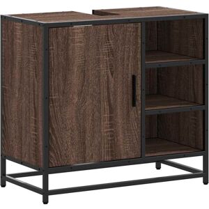 (brown oak) vidaXL Bathroom Sink Cabinet Sink Storage Cupboard Sideboard Enginee (brown oak) vidaXL Bathroom Sink Cabinet Sink Storage Cupboard Sideboard Enginee