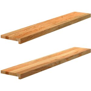 vidaXL Light Brown Wooden Window Sill - Window Ledge - 120x20x2 cm - Window Type vidaXL Light Brown Wooden Window Sill - Window Ledge - 120x20x2 cm - Window Type