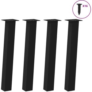 (black, 72 cm (80 mm)) vidaXL Coffee Table Legs 4 pcs Anthracite 30 cm Steel tab (black, 72 cm (80 mm)) vidaXL Coffee Table Legs 4 pcs Anthracite 30 cm Steel tab