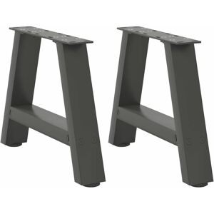 (anthracite, 30 x (30-31) cm) vidaXL Coffee Table Legs A-Shaped Desk Legs Metal (anthracite, 30 x (30-31) cm) vidaXL Coffee Table Legs A-Shaped Desk Legs Metal