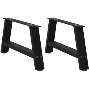 (black, 60 x (30-31) cm) vidaXL Coffee Table Legs A-Shaped Desk Legs Metal Bar S (black, 60 x (30-31) cm) vidaXL Coffee Table Legs A-Shaped Desk Legs Metal Bar S