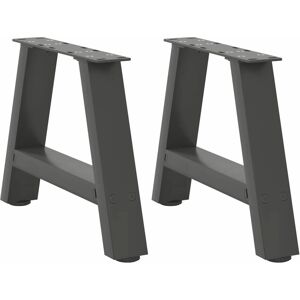 (anthracite, 40 x (30-31) cm) vidaXL Coffee Table Legs A-Shaped Desk Legs Metal (anthracite, 40 x (30-31) cm) vidaXL Coffee Table Legs A-Shaped Desk Legs Metal