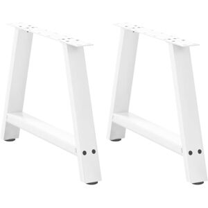(white, 60 x (42-43) cm) vidaXL Coffee Table Legs A-Shaped Desk Legs Metal Bar S (white, 60 x (42-43) cm) vidaXL Coffee Table Legs A-Shaped Desk Legs Metal Bar S