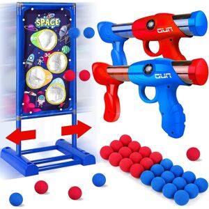 Unbranded Shooting Game Toy For Kids With 2 Pcs Foam Ball Popper Air Guns Moving Shooting Unbranded Shooting Game Toy For Kids With 2 Pcs Foam Ball Popper Air Guns Moving Shooting