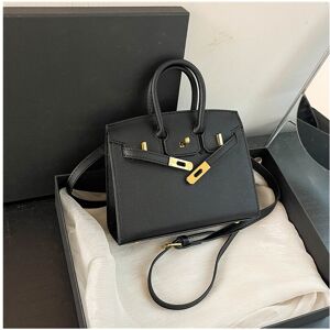 Unbranded (Black large) Fashionable lock Birkin bag hand-held shoulder crossbody bag Unbranded (Black large) Fashionable lock Birkin bag hand-held shoulder crossbody bag