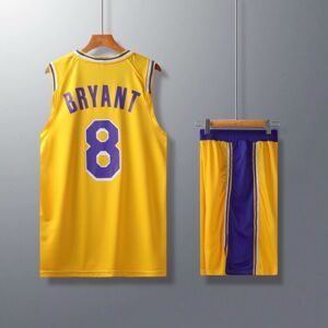 Unbranded (yellow, L(160-165cm)) Quick-drying Breathable Activewear No.8 Bryant Basketball Unbranded (yellow, L(160-165cm)) Quick-drying Breathable Activewear No.8 Bryant Basketball