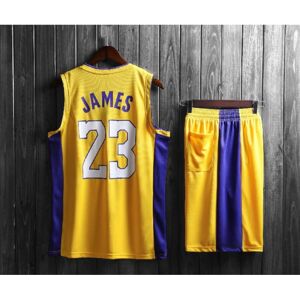 Unbranded (yellow, 130(130-140cm)) Quick-drying Breathable Activewear No.23 James Basketba Unbranded (yellow, 130(130-140cm)) Quick-drying Breathable Activewear No.23 James Basketba