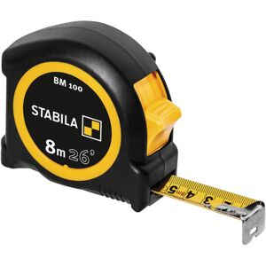Stabila 19580 BM 100 Compact Pocket Tape 8m/26ft (Width 25mm) Stabila 19580 BM 100 Compact Pocket Tape 8m/26ft (Width 25mm)