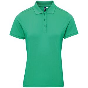 (M, Kelly) Premier Womens/Ladies Coolchecker Plus Piqu Polo With CoolPlus (M, Kelly) Premier Womens/Ladies Coolchecker Plus Piqu Polo With CoolPlus